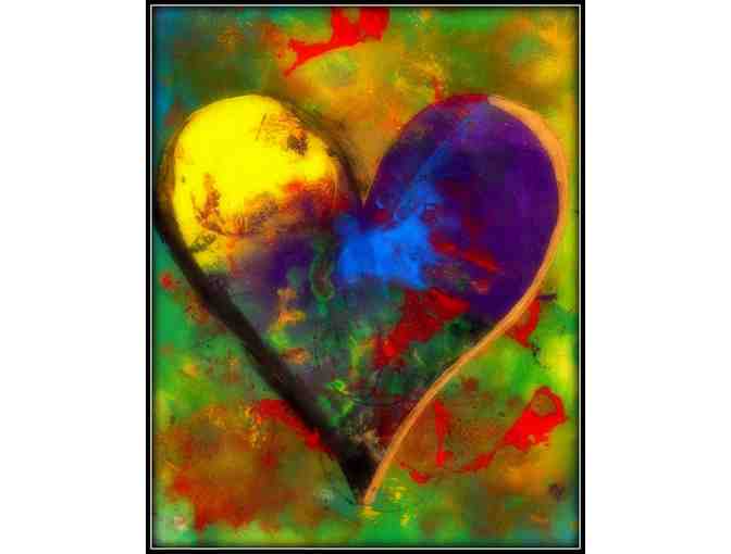 ! 2 SIDED ART DELUXE CUSHION CASE(S) +A3 GICLEE PRINT!: 'ONE LOVE' BY WBK
