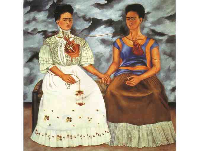 'The Two Fridas' by Frida KAHLO:  FREE Leather ART WATCH w/BID!
