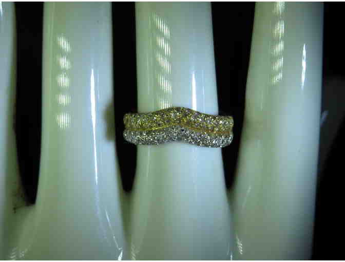 #36:  Diamond Ring in Two Tone  14 kt White/Gold