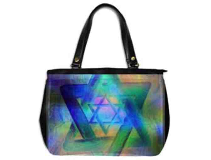 * 'STARS OF DAVID' by WBK: CUSTOM MADE LEATHER TOTE BAG!