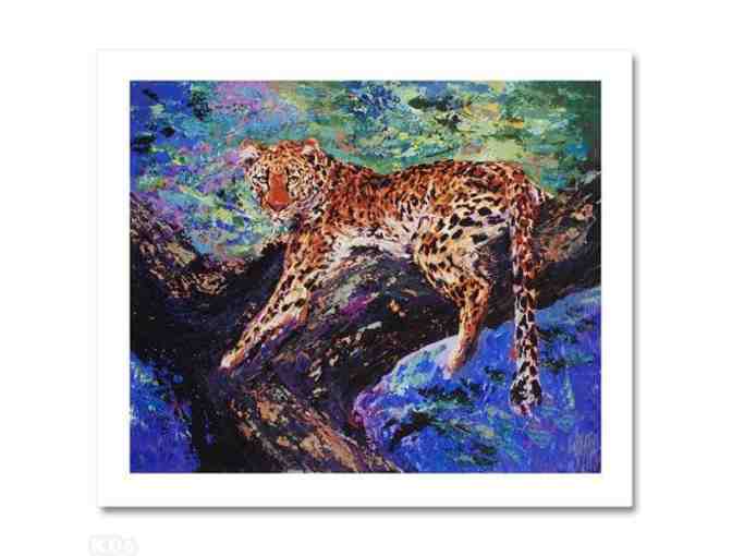 'Reclining Leopard' by Mark King