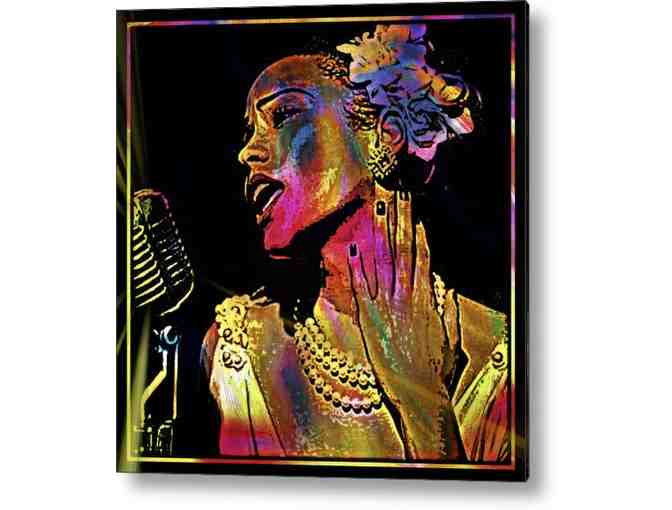 'Lady Sings The Blues':  Unique Acrylic Surface! Let the LIGHT shine through! 35.88 x 36'