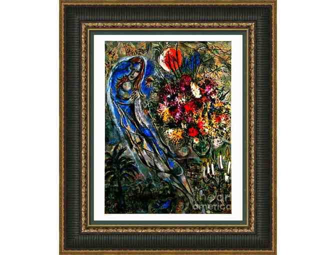 'Les Amoureux' by Marc Chagall:  Custom Framed Deluxe Art Print!
