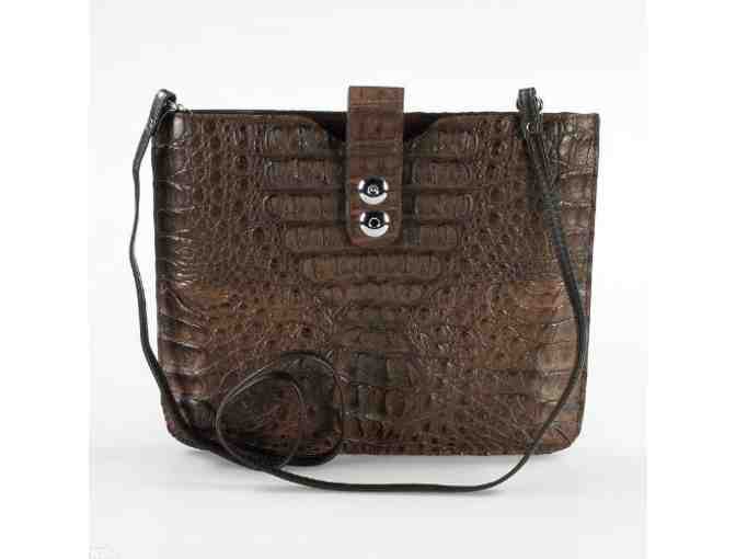 **CROCODILE LEATHER I-SLEEVE : Exotic, Couture Leather I-PAD sleeve with strap!