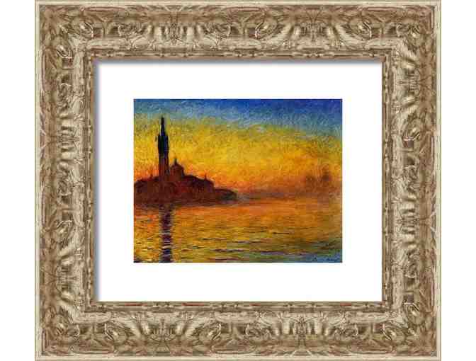'TWILIGHT VENICE' by Claude Monet:  Custom Framed Art Print!