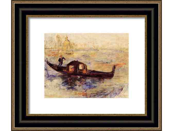 'Venetian Gondola' by Pierre-Auguste Renoir: Custom Framed Art Print!