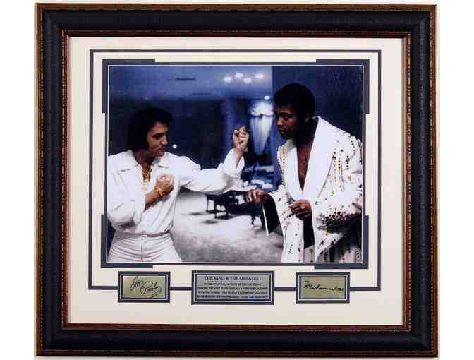 Muhammad Ali & Elvis Presley Framed Photograph