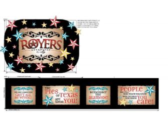 Royers Round Top Cafe RECIPE BOX & Pie Candle