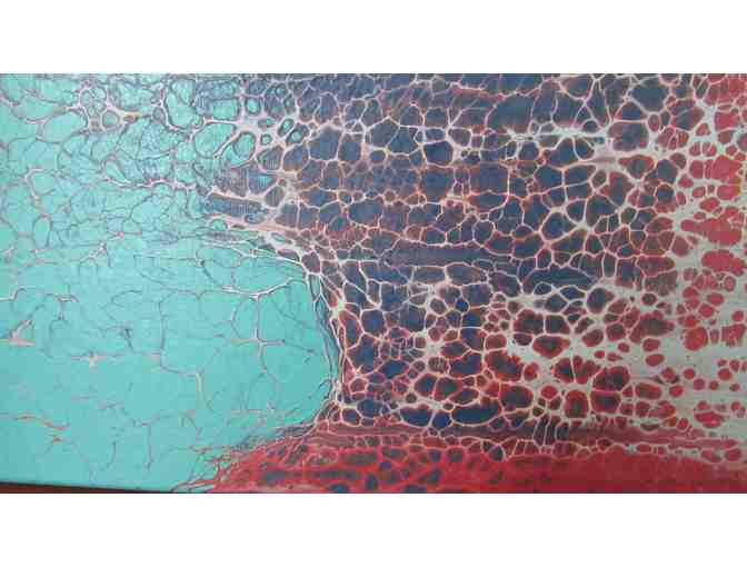 Rustic Drip Abstract Painting