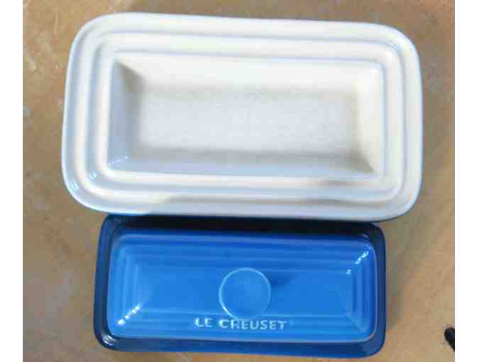 Le Creuset Stoneware Cobalt Blue Butter Dish