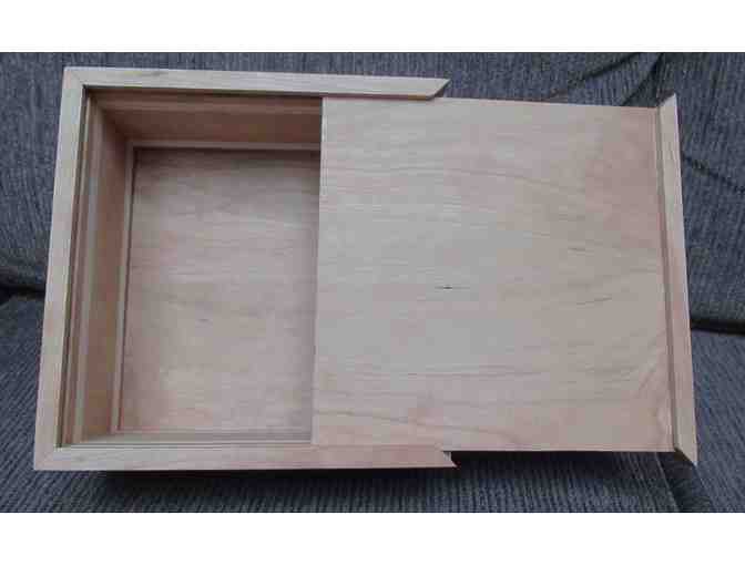 Handcrafted Wooden Box with a Sliding Lid