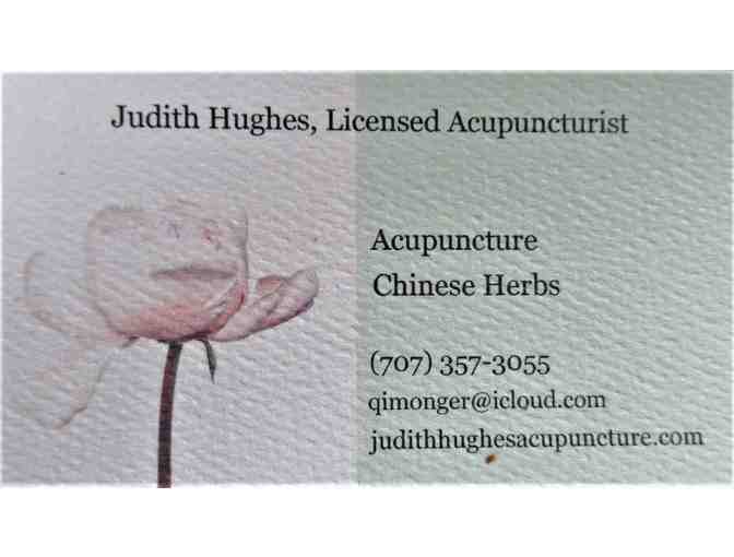 Judith Hughes, L.AC., Acupuncture $75 Gift Certificate
