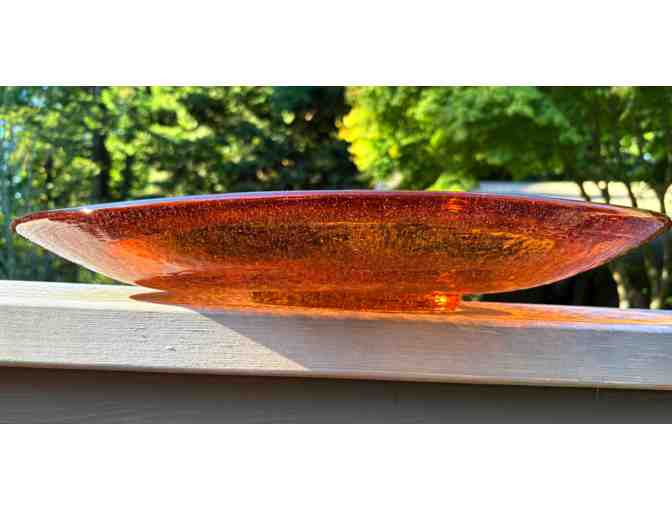 Fire and Light Copper-Color Eliptical Bowl and a Copper Heart