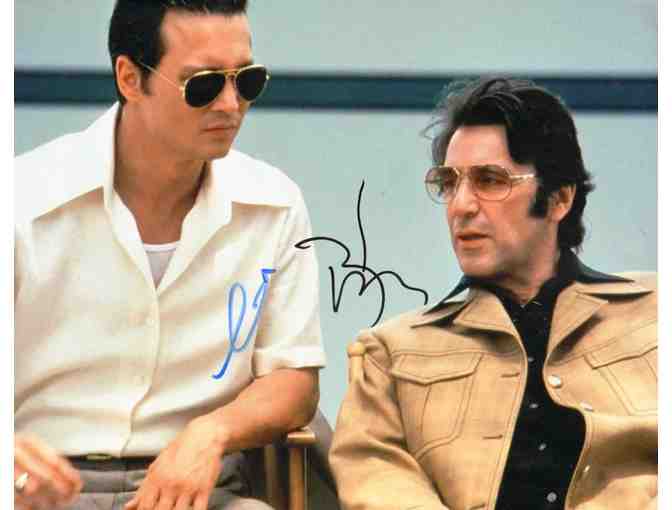 Johnny Depp Al Pacino Autographed Donnie Brasco 11x14 Photo