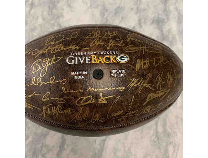 Green Bay Packers 2020 Squad Autographed Football