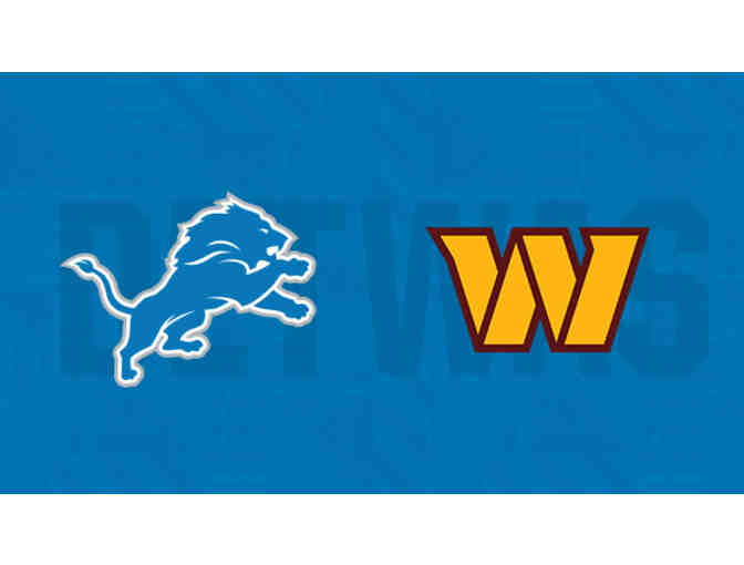 Three Tickets: Detroit Lions vs. Washington Commanders Lower Sideline