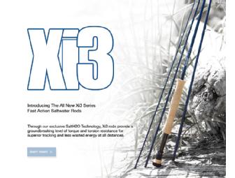 Sage Xi3 Series - 8 Weight - 4 piece fly fishing rod