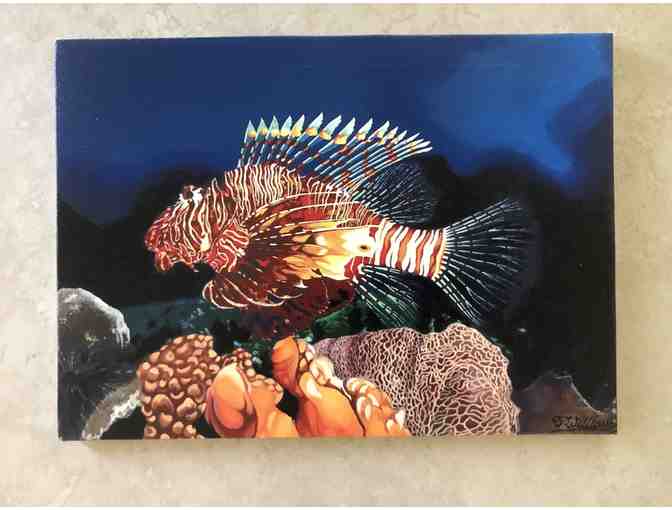 Coral and Fish on Canvas - Photo 1