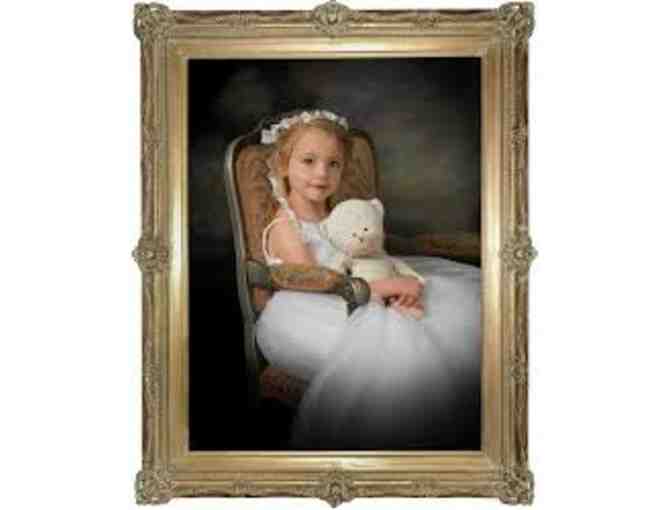 $3,000 Gift Certificate for an individual child portrait on a 14 inch canvas