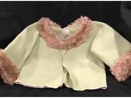 Baby Girl Jacket with Fur Collar