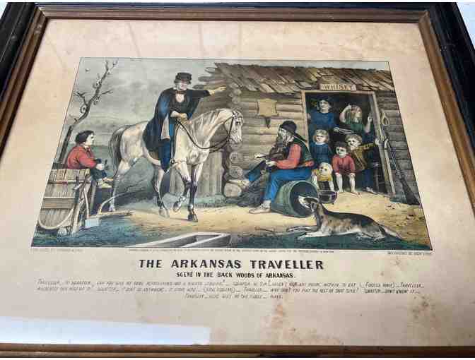 The Arkansas Traveler Lithograph