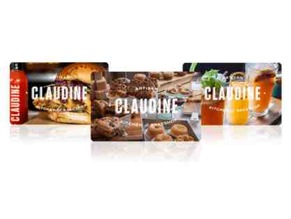 CLAUDINE ARTISAN KITCHEN AND BAKESHOP - $100.00 GIFT CARD