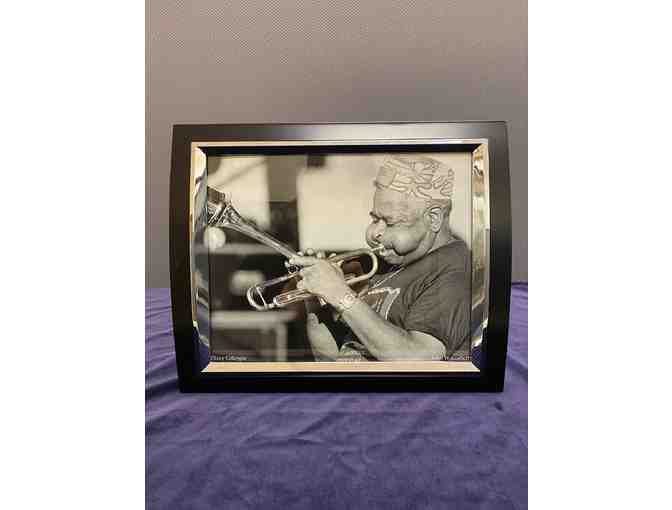 Framed Photo of Jazz Player 'Dizzy' Gillespie