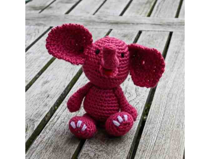 Hand-crocheted Amigurumi Elephant - Pink