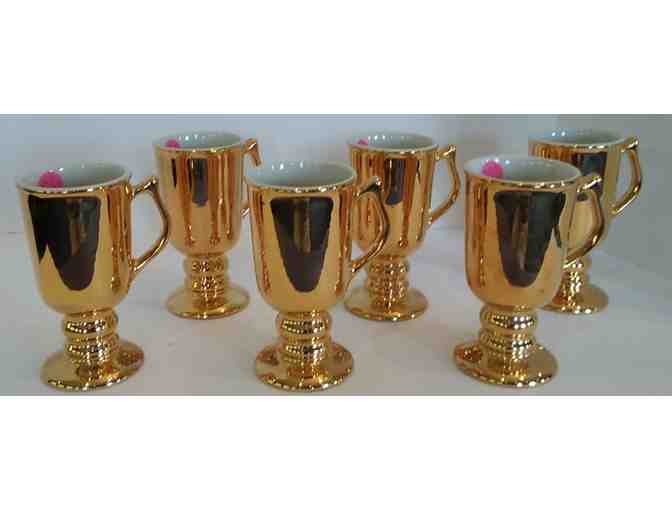 Halll China Golden Glo 1272 Pedistal Mug, 6 pcs