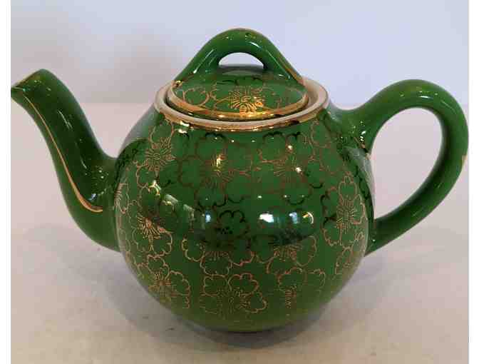 Hall China French Flower Mine Teapot with Lid