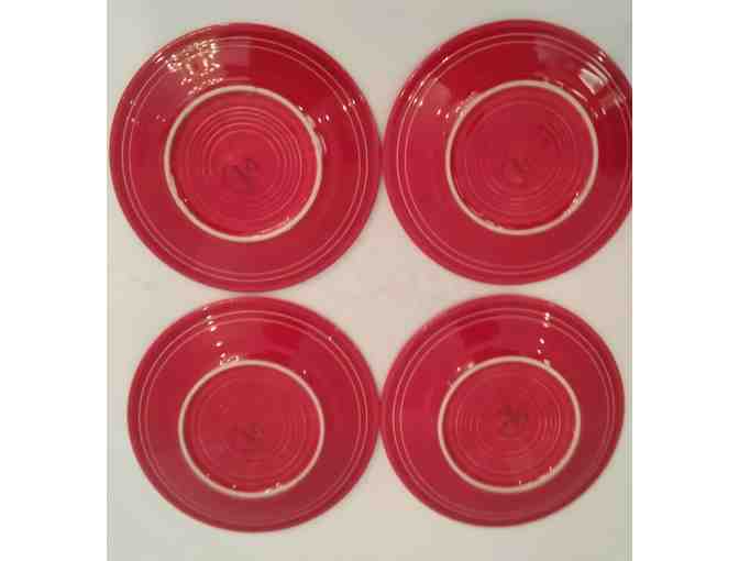 Fiestaware Scarlet Cups and Plates