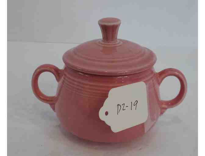 Fiestaware Rose Sugar Bowl & Lid