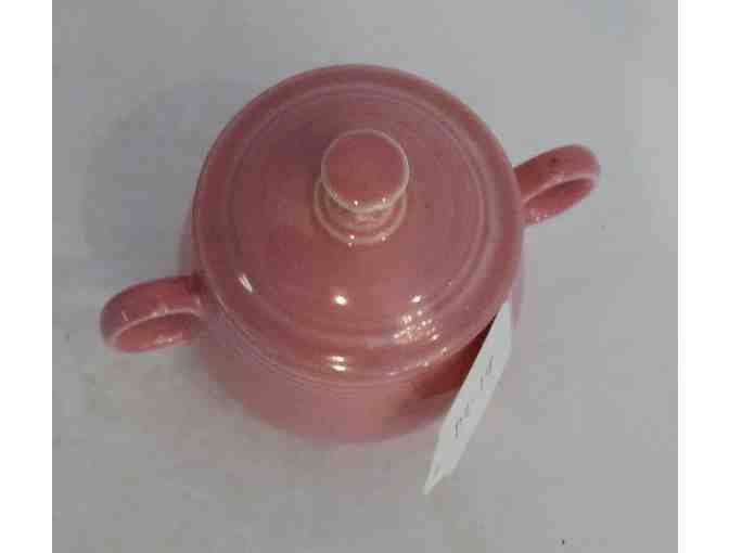 Fiestaware Rose Sugar Bowl & Lid