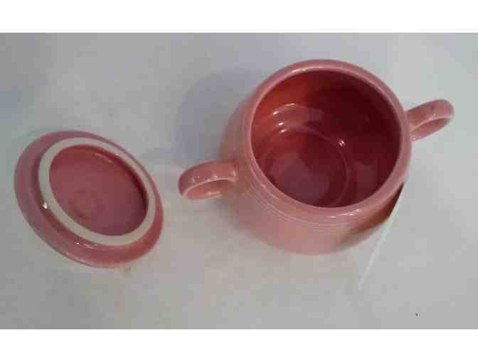 Fiestaware Rose Sugar Bowl & Lid