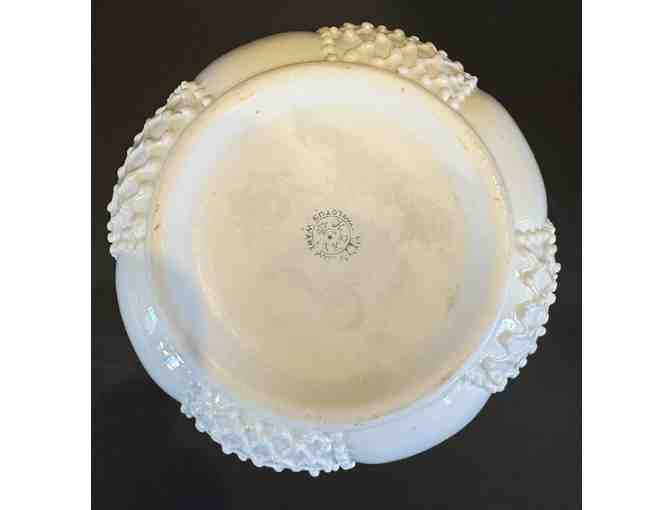 KT&K Lotus Ware Covered Cracker Bowl