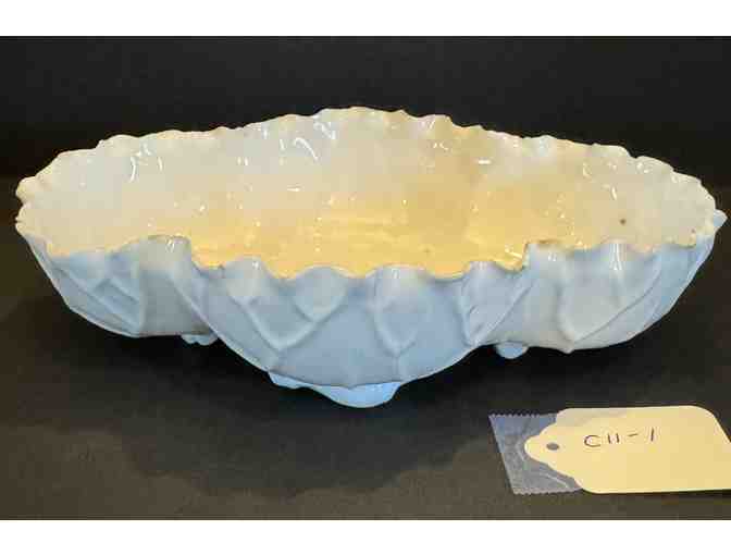 Lotus Ware White Footed Bowl