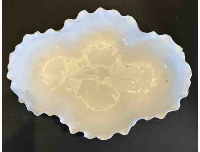 Lotus Ware White Footed Bowl