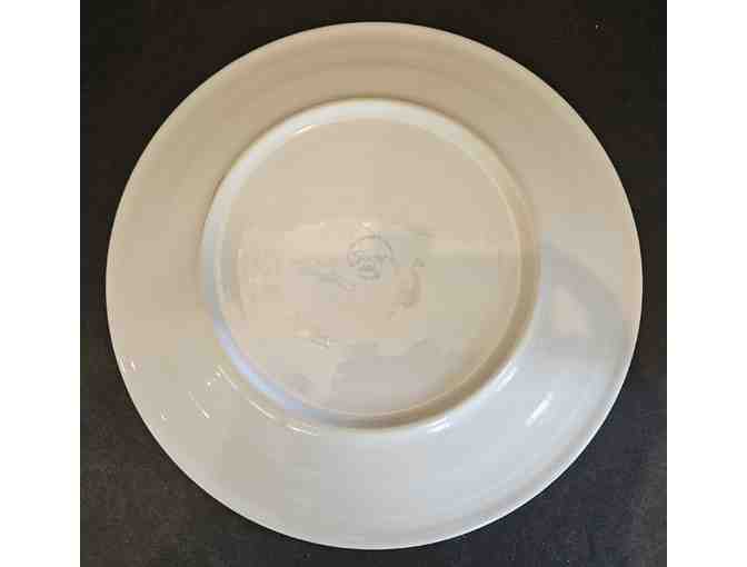 Fiestaware White Skull Chop Plate