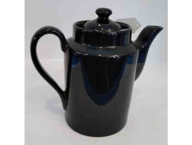 Hall China Black Tri-State Pottery Festoval Coffee Pot