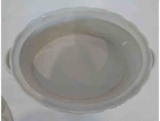 Hall China Casserole Dish with Lid