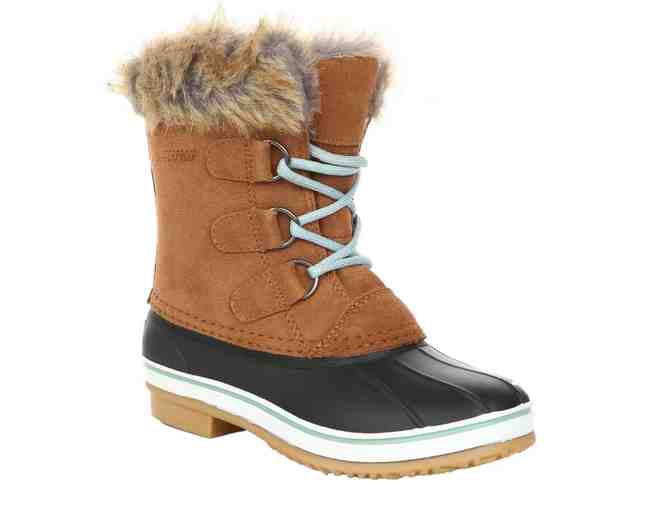 NORTHSIDE "KATIE" WATERPROOF WINTER BOOTS WOMENS - AQUA TRIM - SPARKLY LACES! - Photo 1