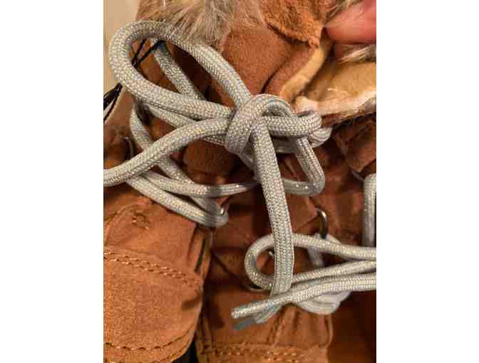 NORTHSIDE "KATIE" WATERPROOF WINTER BOOTS WOMENS - AQUA TRIM - SPARKLY LACES! - Photo 7