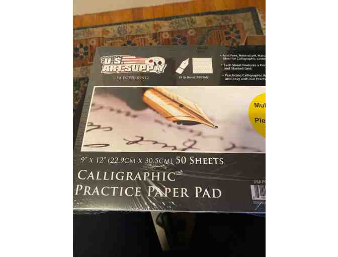 ARE YOU A DOODLER? THIS IS A FUN LOT OF CALLIGRAPHY MATERIALS - SEE DESCRIPTION - Photo 4
