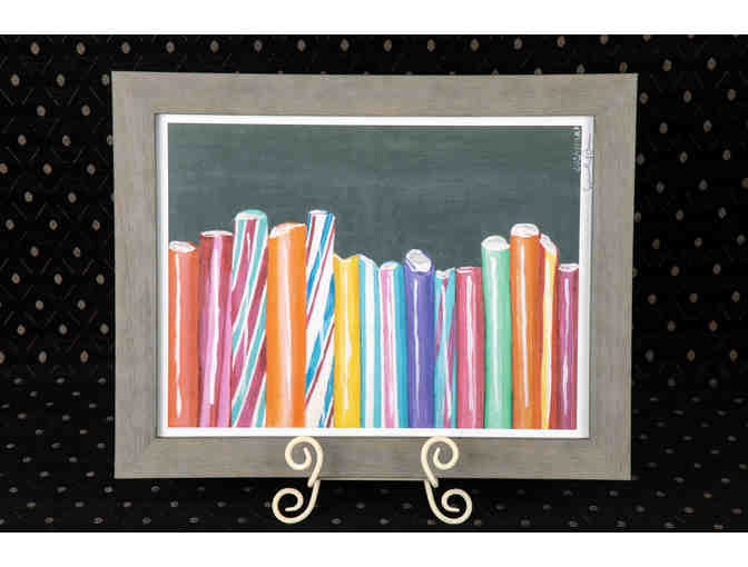 'Colorful Candy Sticks' Digital Print by Susannah Raine