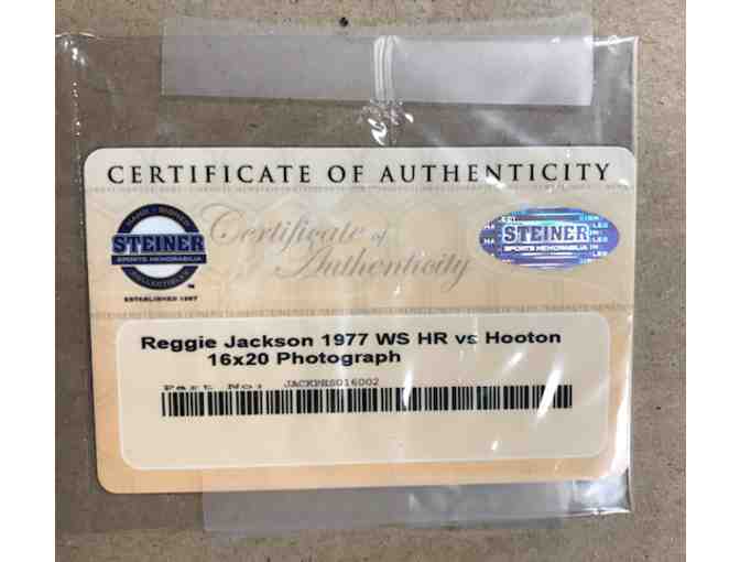 Reggie Jackson Autographed Homerun 16x20 Framed Photo