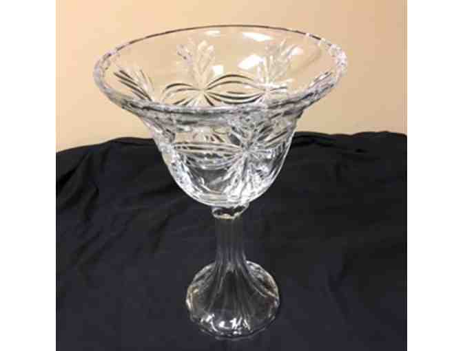 Large Footed Crystal Compote