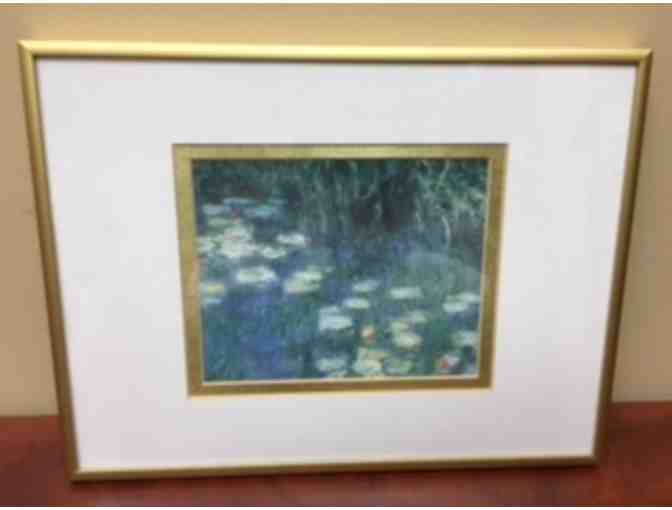 Small Framed Reproduction- Water Lily Print
