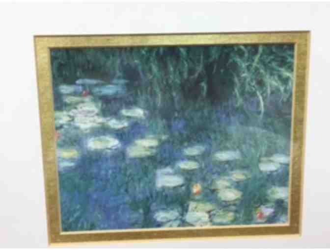 Small Framed Reproduction- Water Lily Print