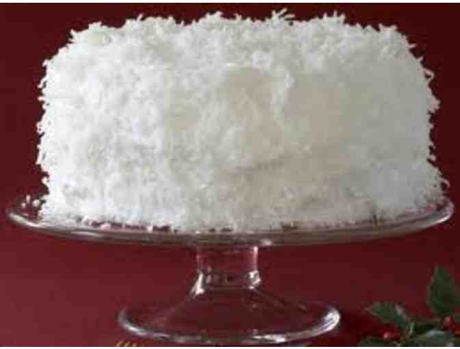 Coconut Cake & Cake Plate