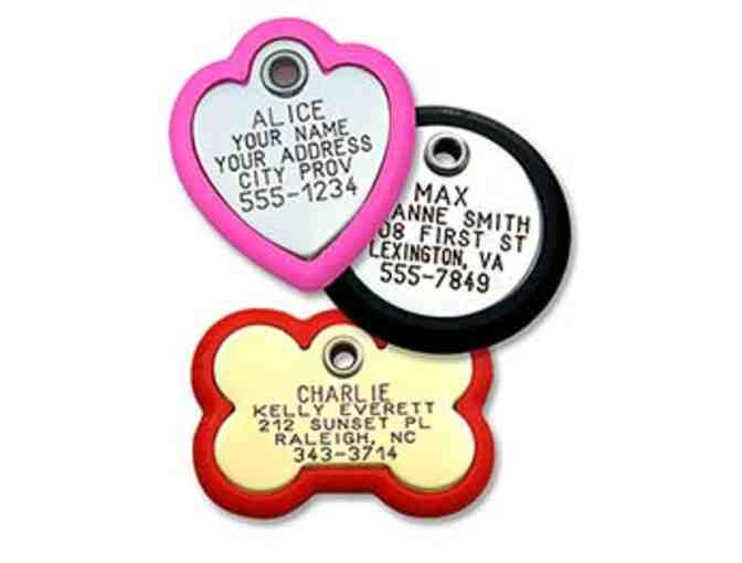 Personalized Pet ID Tag, and a Collar or Leash